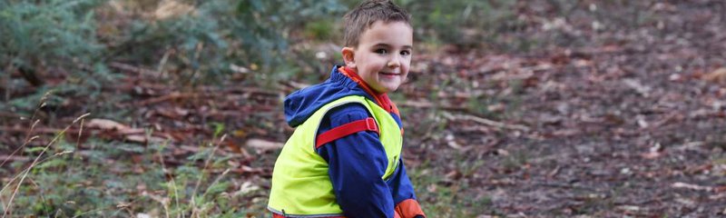 Antanas at Brown Hill Kindergarten's Bush Kinder.