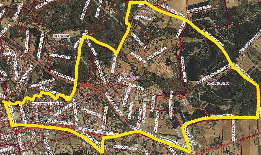 Brown Hill Local Area Plan area map